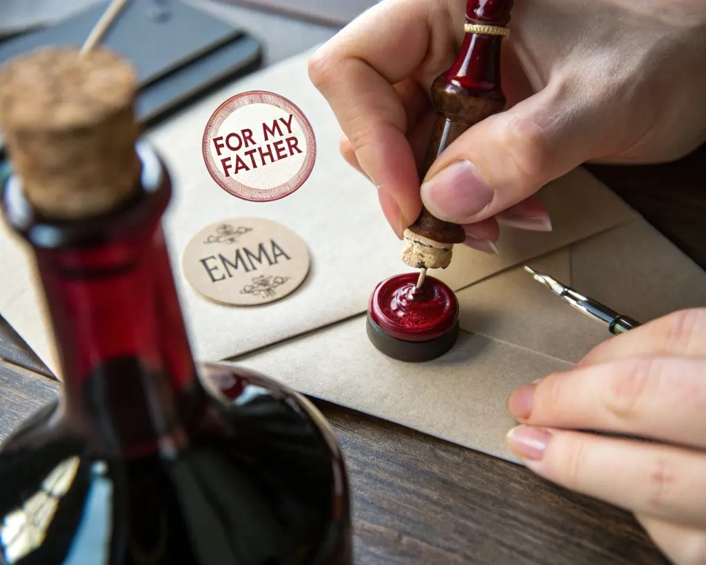 Emma's message being sealed
